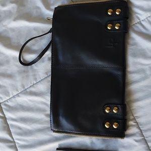 Vintage Leather Clutch Bag - image 1